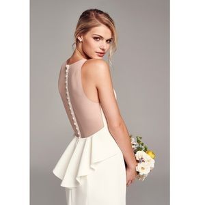 Amsale Demi Dress in IVORY